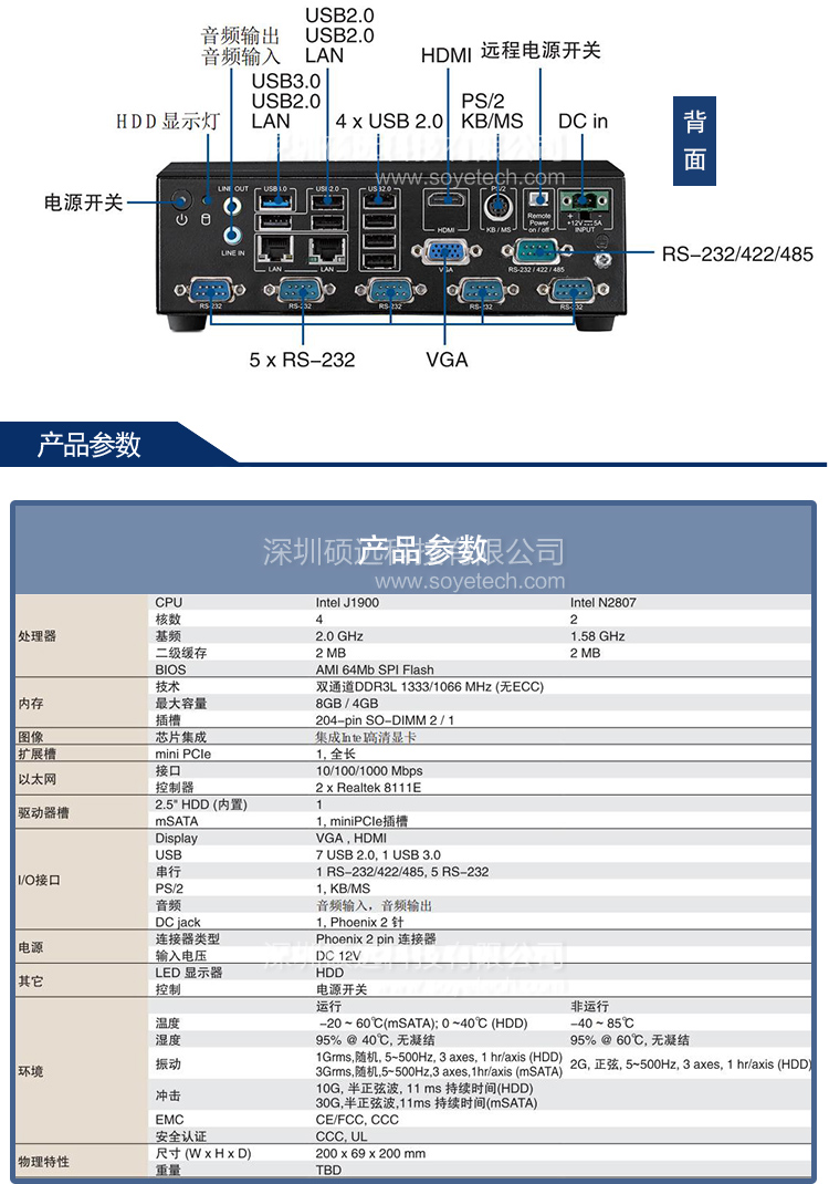 全新研華原裝機(jī) AIMC-2000 雙顯 前置I/O無風(fēng)扇微型計算機(jī)